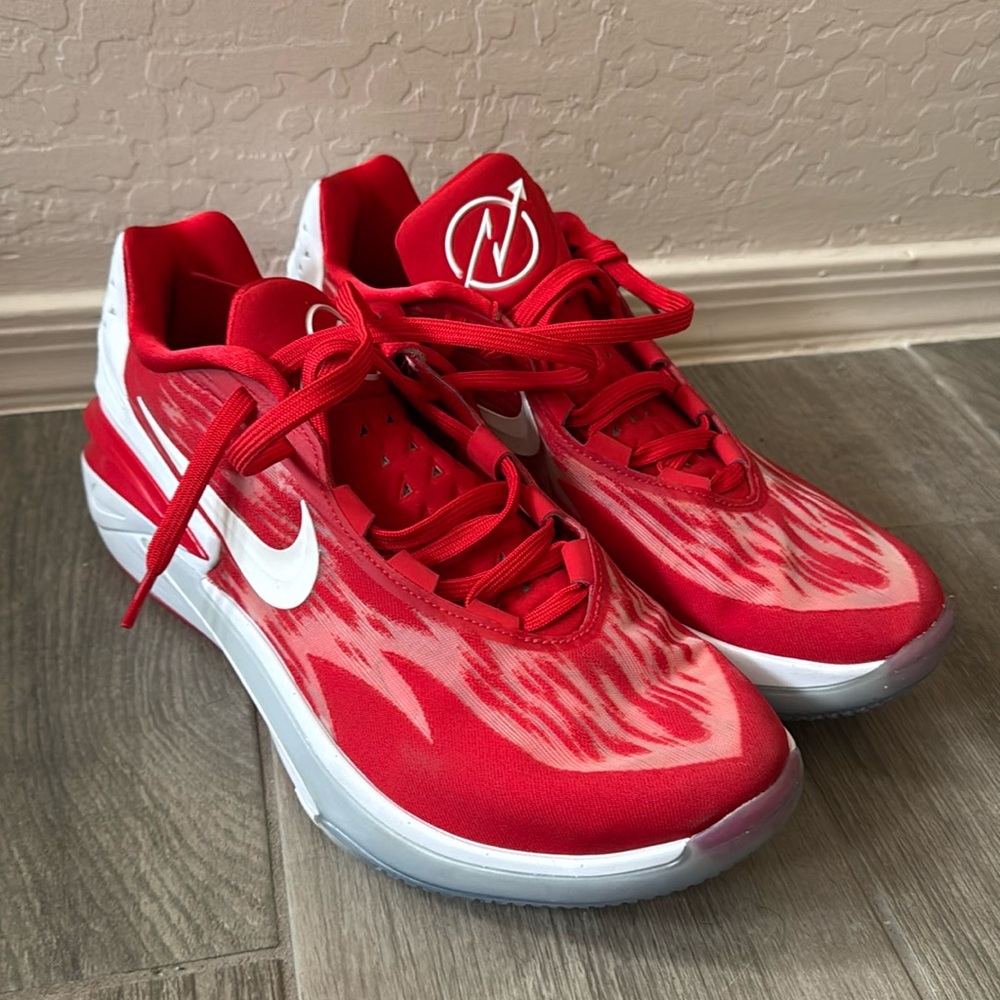 Nike Red and White Athletic Shoes
